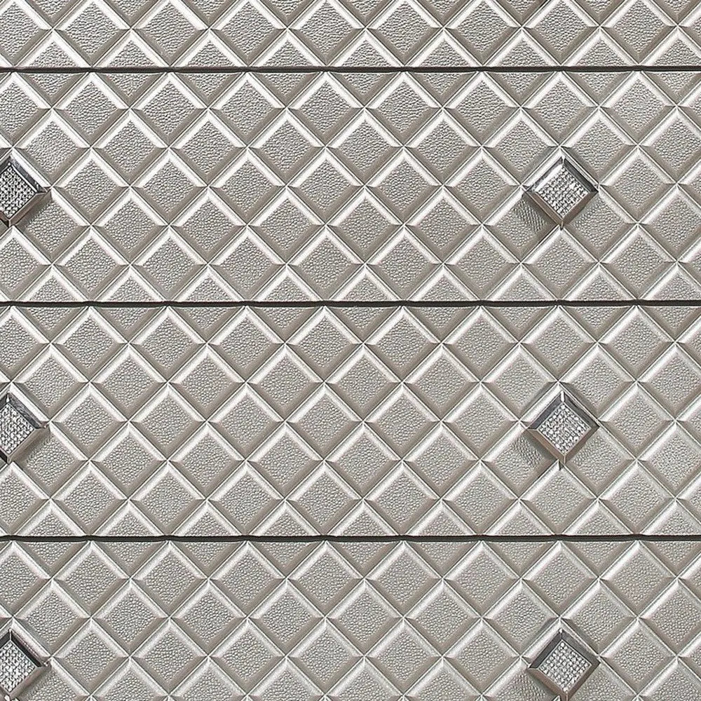 Champagne Toned Chest With Tapered Acrylic Legs And 5 Drawers HomeRoots