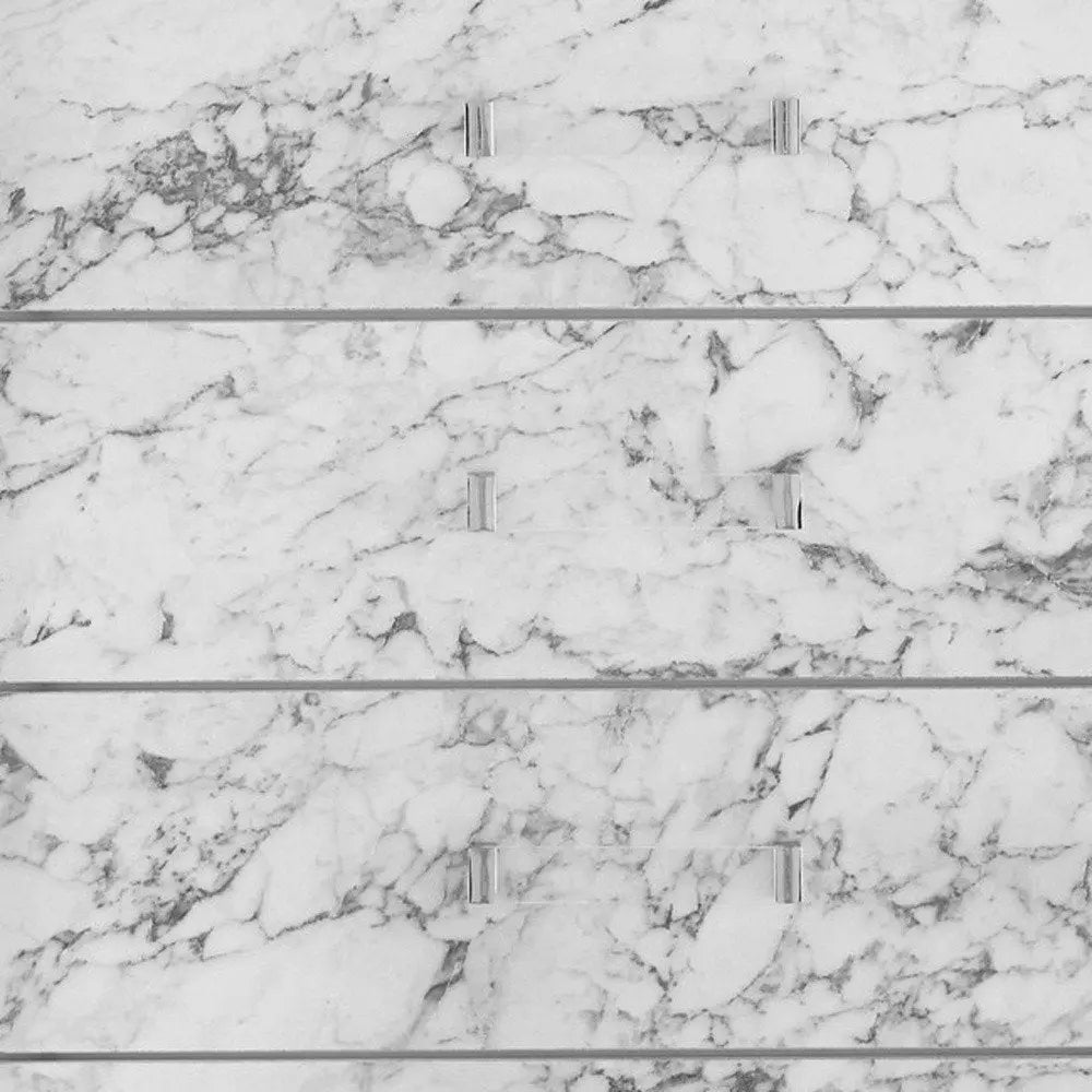 Modern White Chest With 5 Faux Marble Detailed Front Drawer. HomeRoots