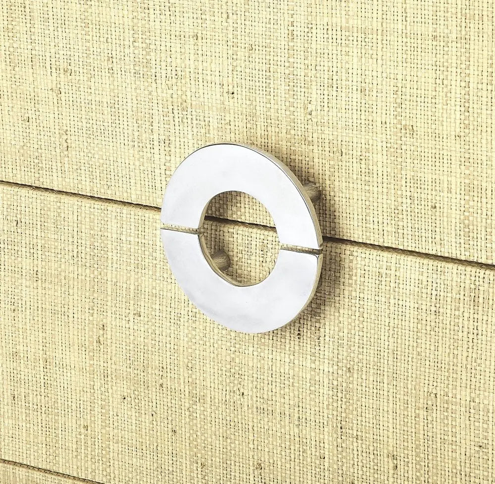 34" Beige Manufactured Wood Four Drawer Chest HomeRoots