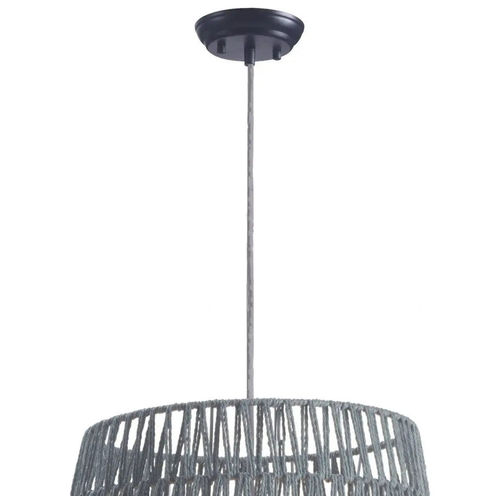Gray Night Sky Zig Zag Ceiling Lamp HomeRoots