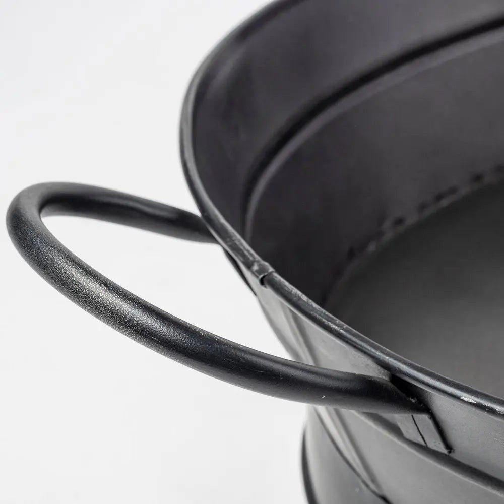 14" Black Metal Basket HomeRoots