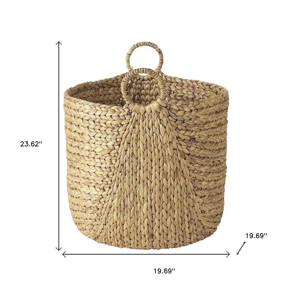 Set of Three Brown Wicker Basket HomeRoots