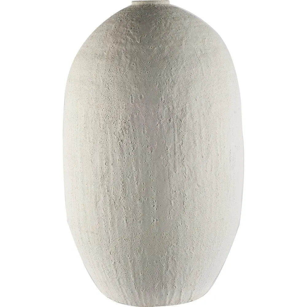32" White Cylinder Ceramic Floor Vase HomeRoots