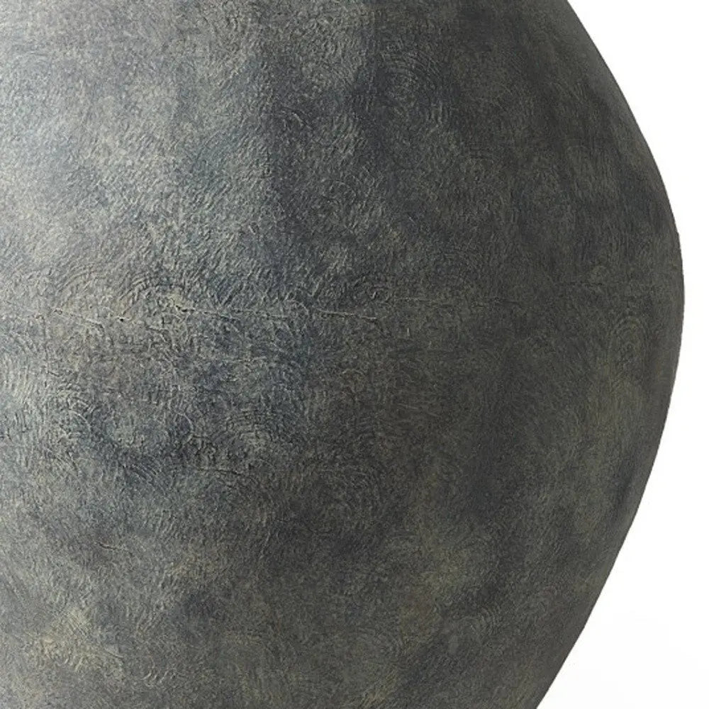 28" Gray Cylinder Ceramic Floor Vase HomeRoots