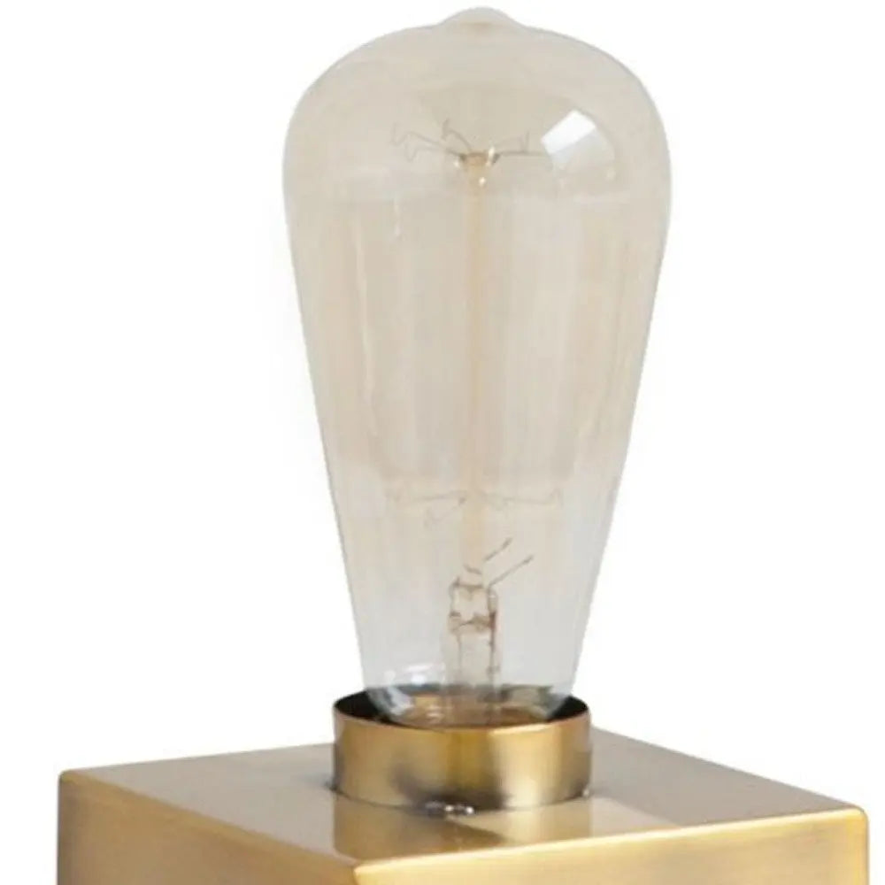 5" Gold Lamp Base LED With Clear Shade HomeRoots
