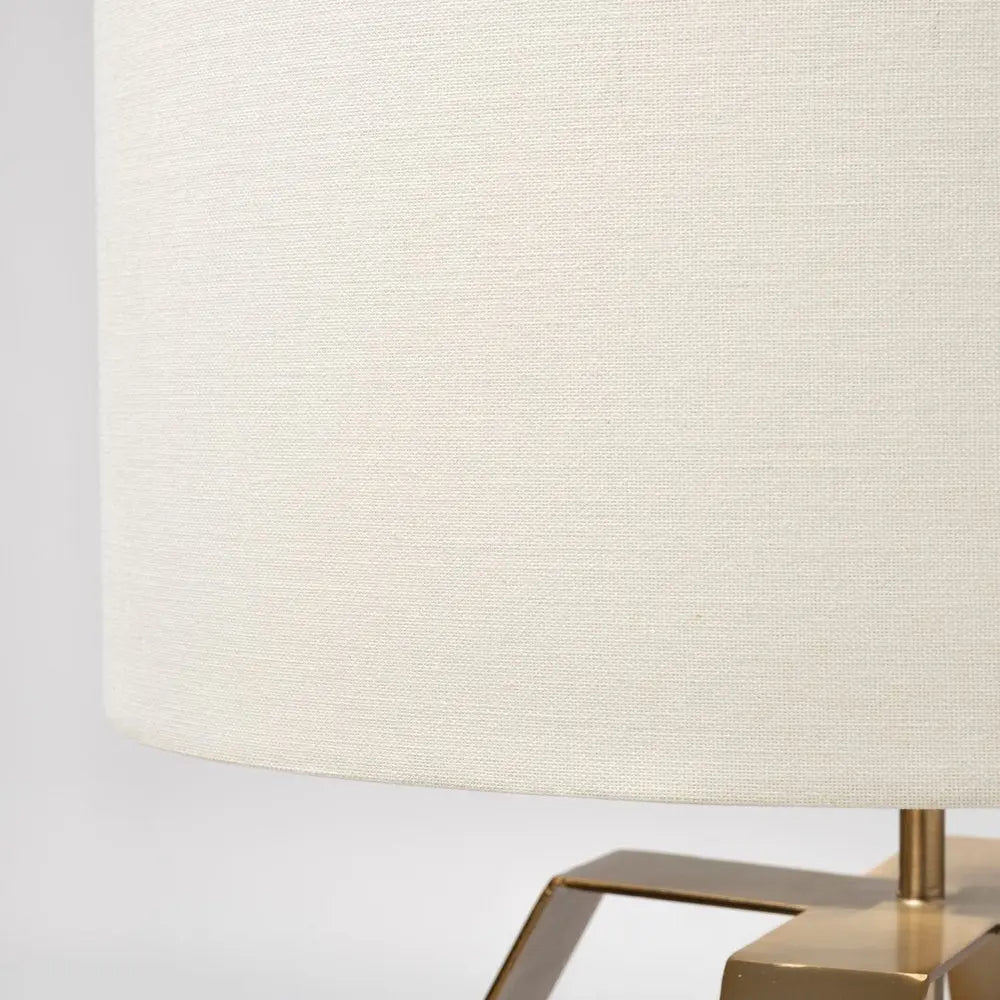 Gold Geometric Design Table Lamp HomeRoots