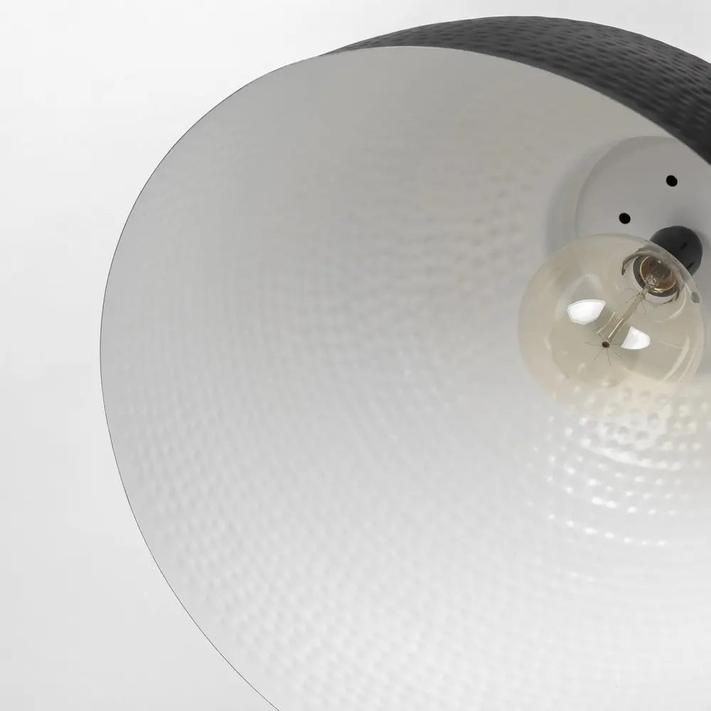 Black Lantern Metal Dimmable Ceiling Light With Black Shades HomeRoots