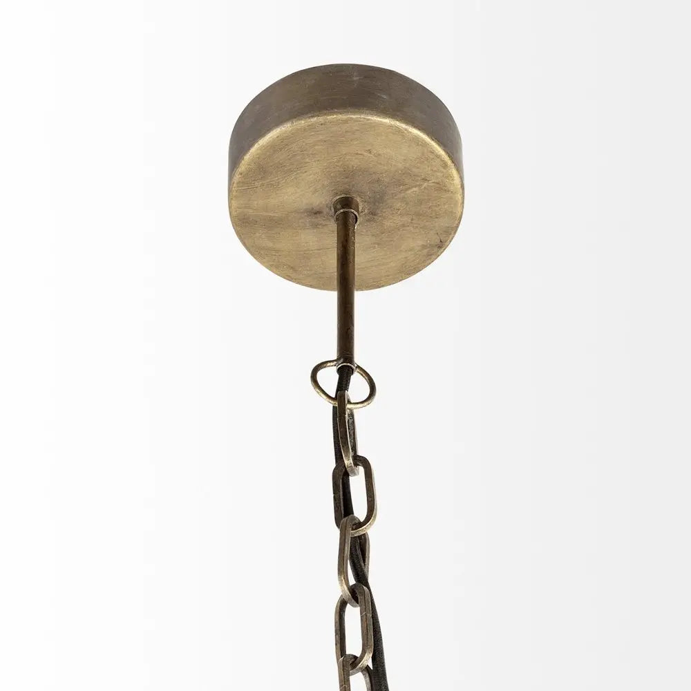 Black Metal Geometric Globe Hanging Light HomeRoots