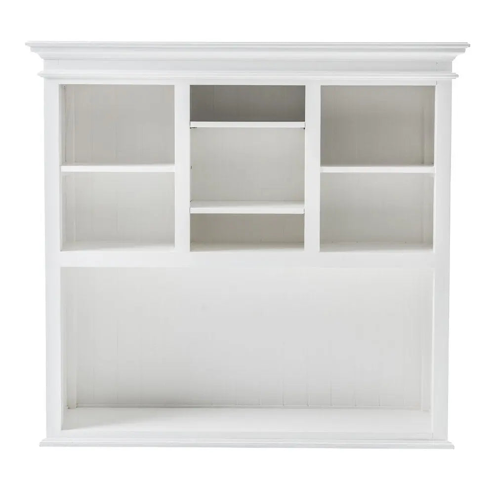 White Solid Wood Adjustable Two Tier Bookcase HomeRoots
