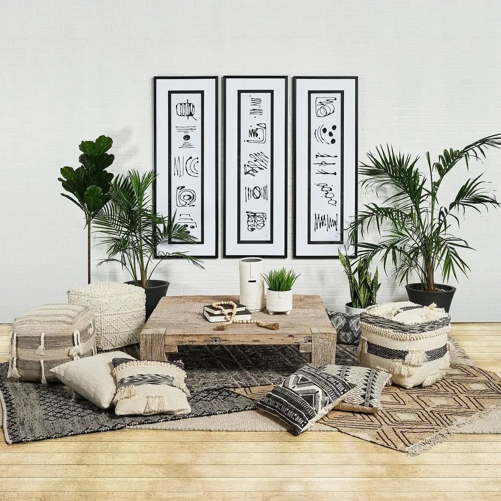 14" White Abstract Cylinder Ceramic Table Vase HomeRoots