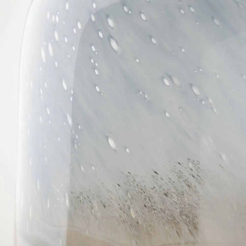 15" Blue And Beige Abstract Cylinder Crystal Glass Table Vase HomeRoots