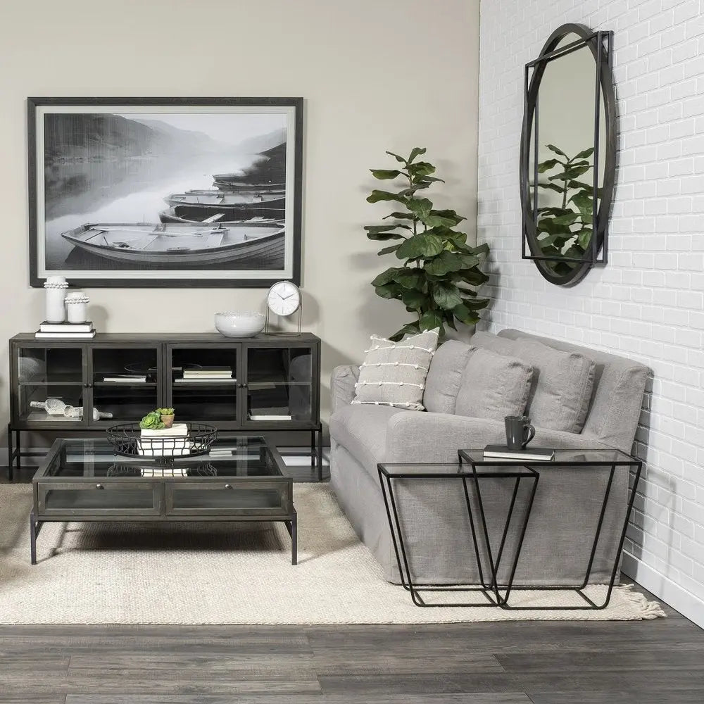 7" Gray Abstract Cylinder Spikey Ceramic Table Vase HomeRoots