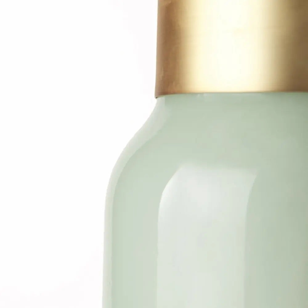 17" Green Abstract Cylinder Crystal Glass Table Vase HomeRoots