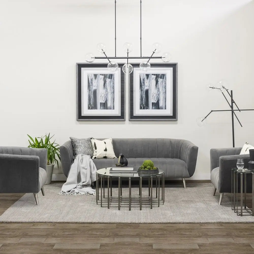 84" Black LED Floor Lamp With White HomeRoots