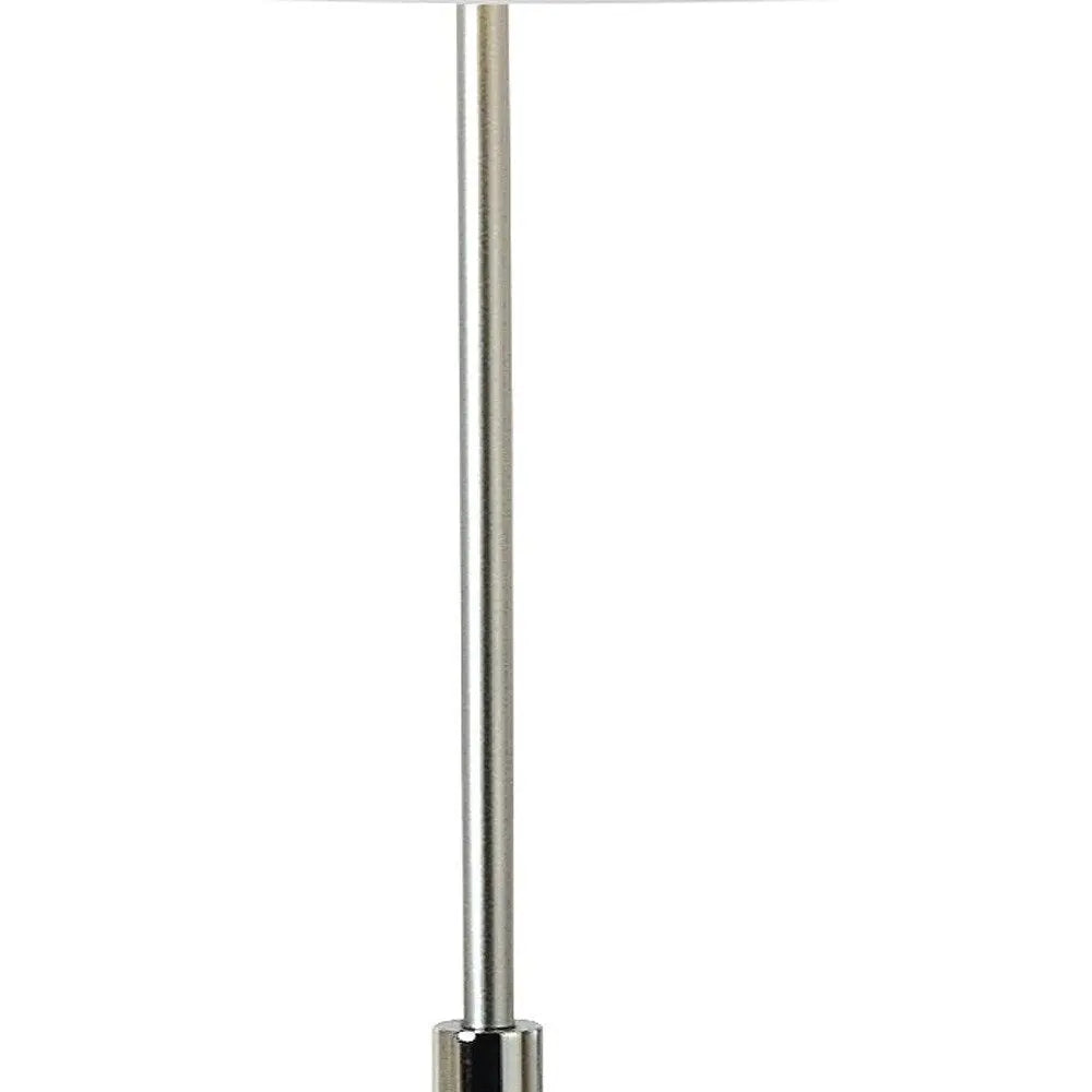 62" Floor Lamp With White Fabric Empire Shade HomeRoots