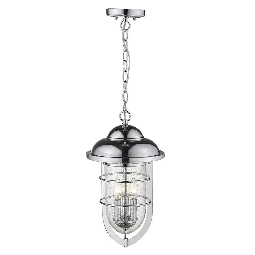 Dylan 3-Light Chrome Hanging Lantern HomeRoots