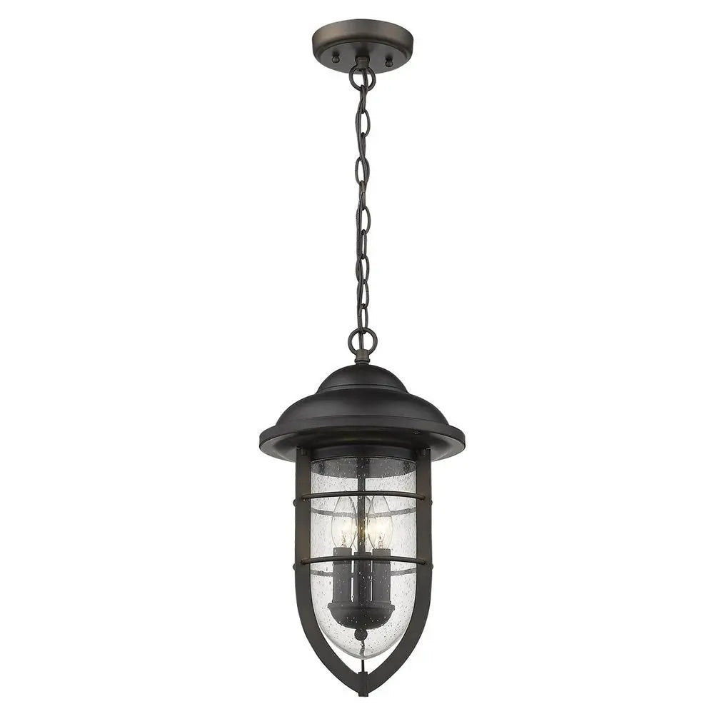 Dylan 3-Light Oil-Rubbed Bronze Hanging Lantern HomeRoots