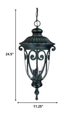 Naples 3-Light Matte Black Hanging Light HomeRoots