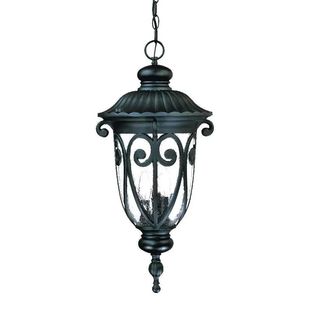 Naples 3-Light Matte Black Hanging Light HomeRoots