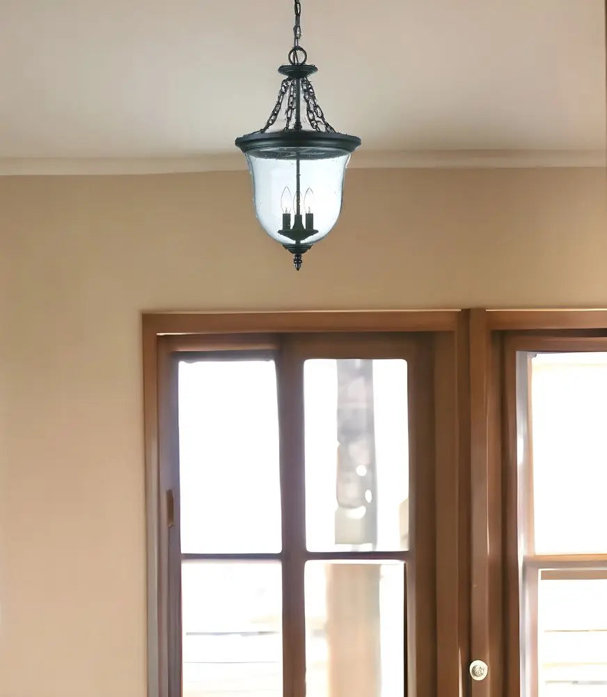 Belle 3-Light Matte black Hanging light HomeRoots