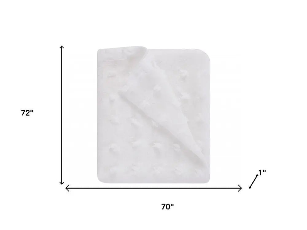 White Puff Sheer Shower Curtain HomeRoots