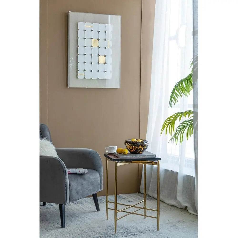 4" Beige Brown And Black Animal Print Round Glass Table Vase - NOBLE HOME INTERIORS