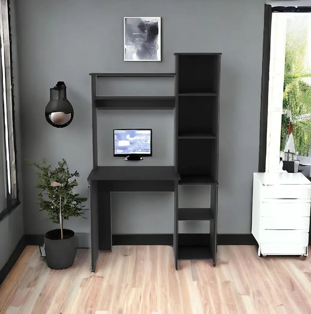 40" Black Computer Desk - NOBLE HOME INTERIORS