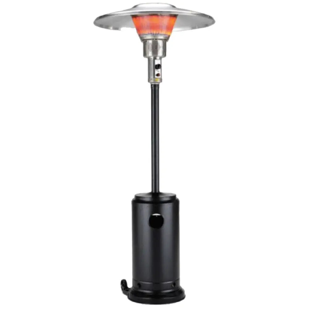 40000 BTU Black Steel Propane Cylindrical Pole Standing Patio Heater - NOBLE HOME INTERIORS