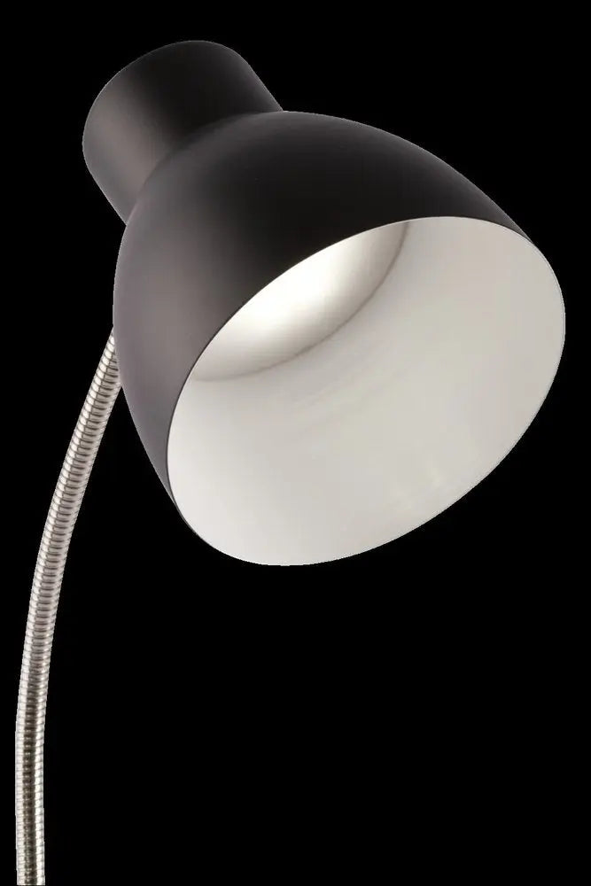 Black Matte and Silver LED Adjustable Desk Lamp HomeRoots