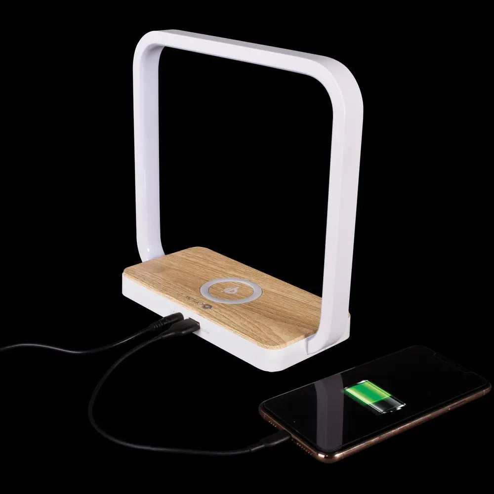 Contemporary White Wireless Phone Charger HomeRoots