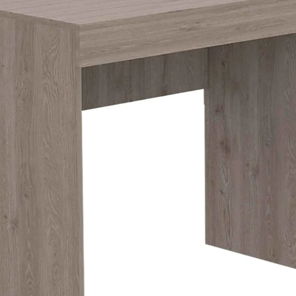 47" Light Gray Computer Desk With Two Drawers HomeRoots