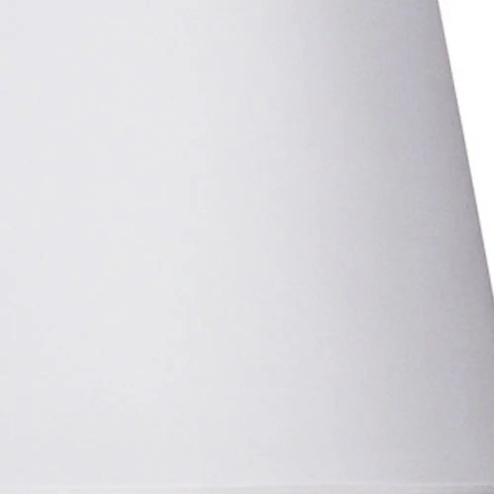 29" Silver Metal Table Lamp With White Classic Empire Shade HomeRoots