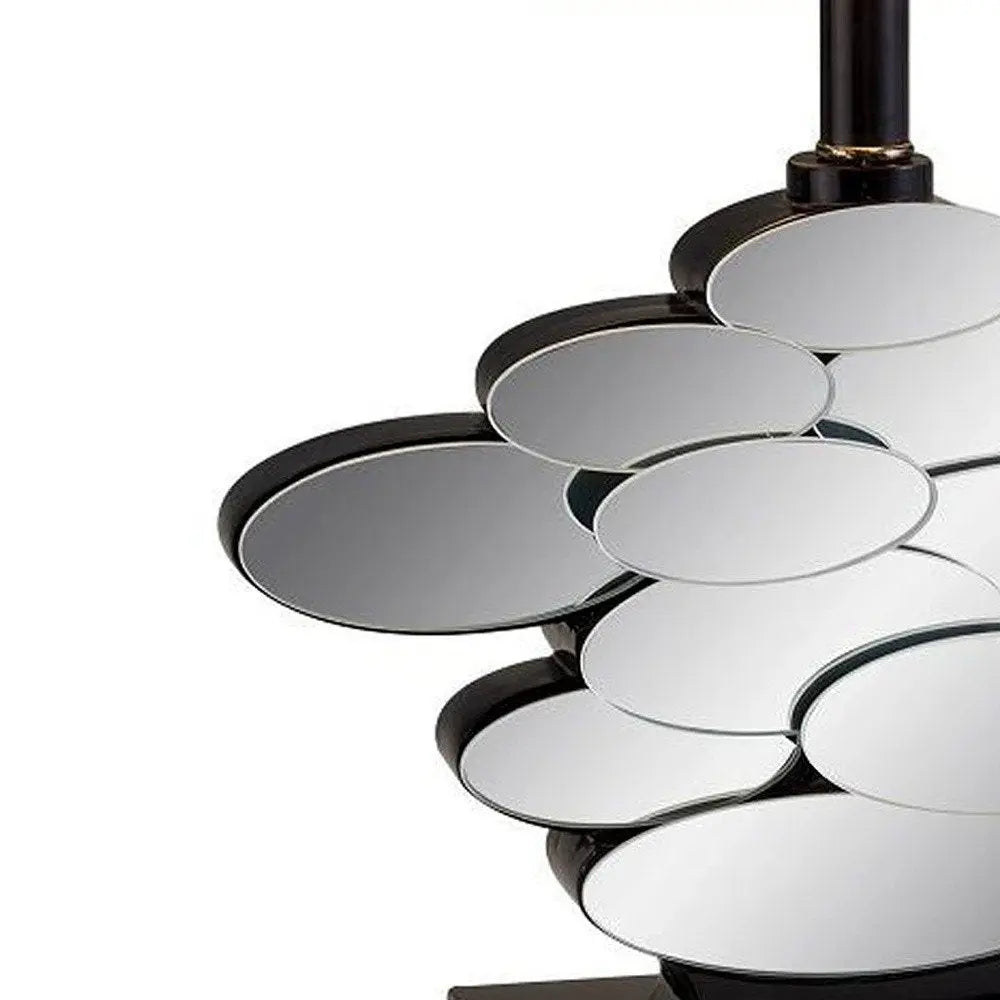 Beautiful Bronzed Table Lamp with Glass Accents HomeRoots