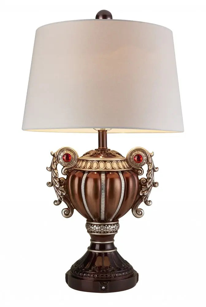 Tall Bronze Urn Shaped Table Lamp HomeRoots
