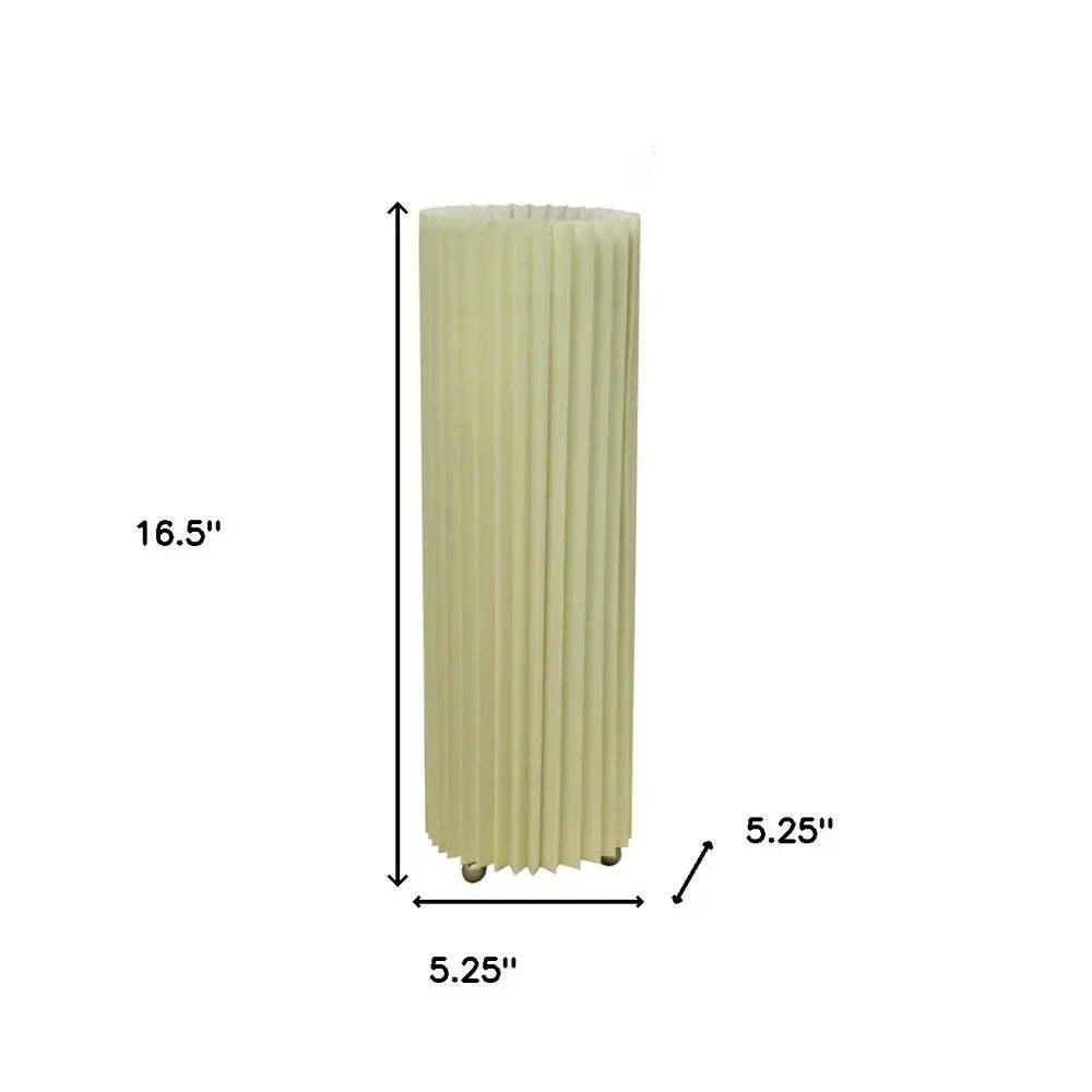 17" Off-White Metal Bedside Table Lamp With Off-White Shade HomeRoots