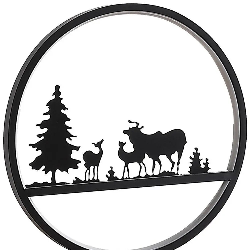 13" Black Bedside Led Table Lamp HomeRoots