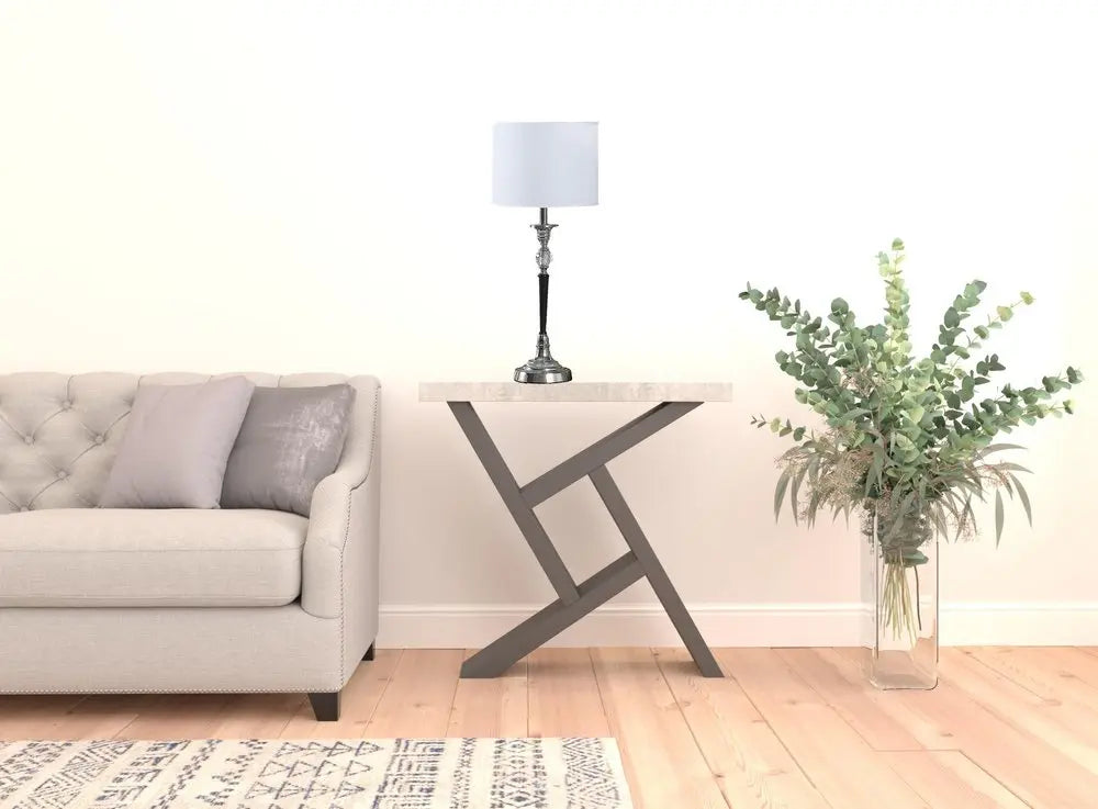 23" Black Chrome and Crystal Table Lamp With White Drum Shade HomeRoots