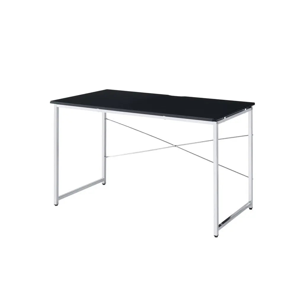 47" Black and Silver Writing Desk - NOBLE HOME INTERIORS