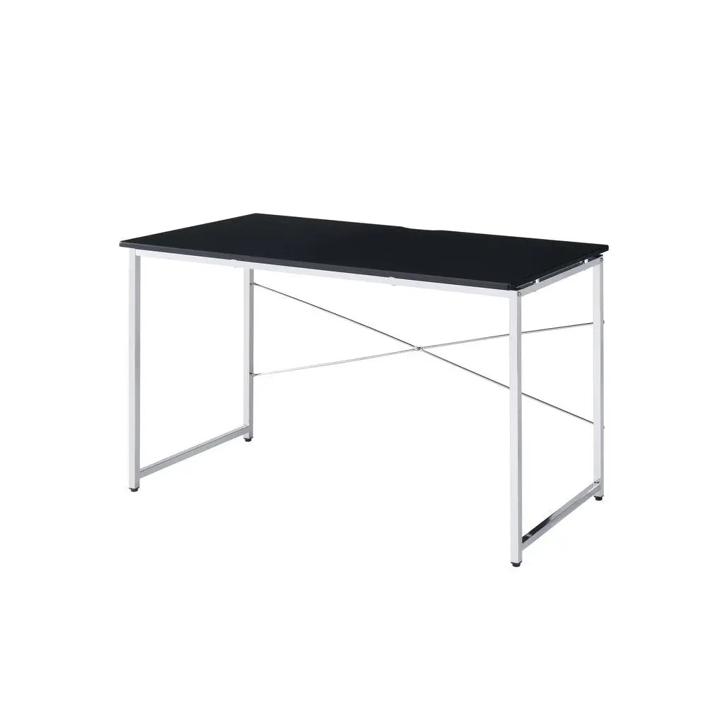 47" Black and Silver Writing Desk - NOBLE HOME INTERIORS