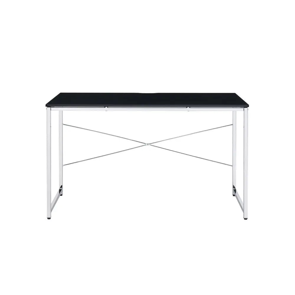 47" Black and Silver Writing Desk - NOBLE HOME INTERIORS