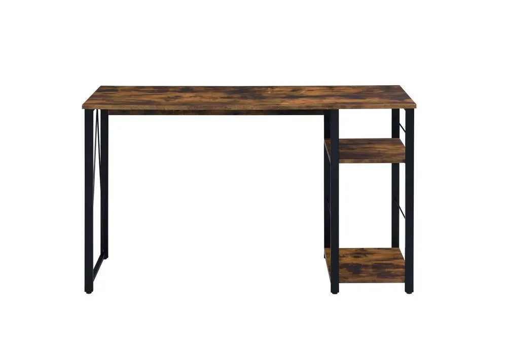 47" Brown and Black Writing Desk - NOBLE HOME INTERIORS