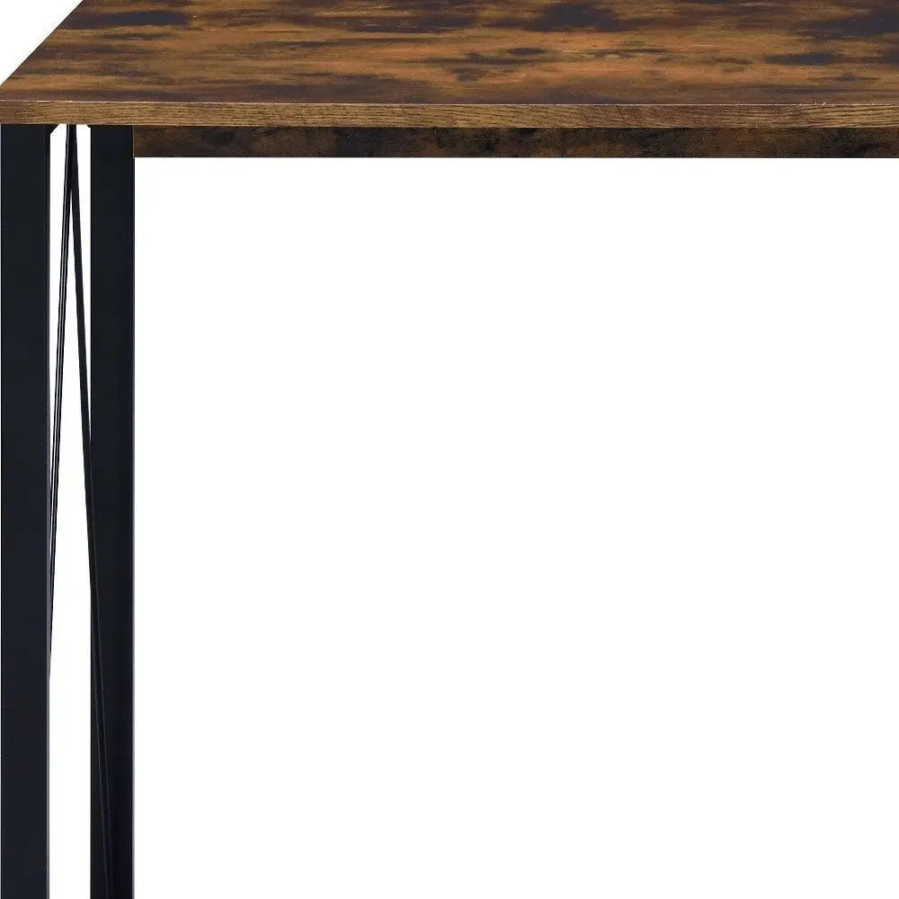 47" Brown and Black Writing Desk - NOBLE HOME INTERIORS
