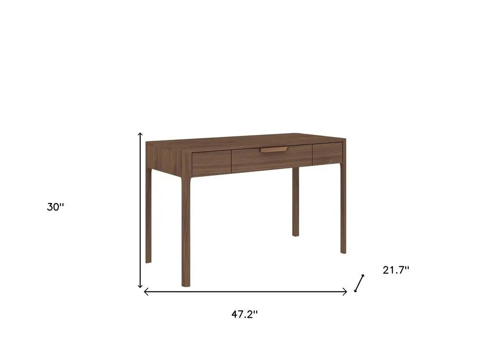 47" Brown Wood Computer Desk - NOBLE HOME INTERIORS