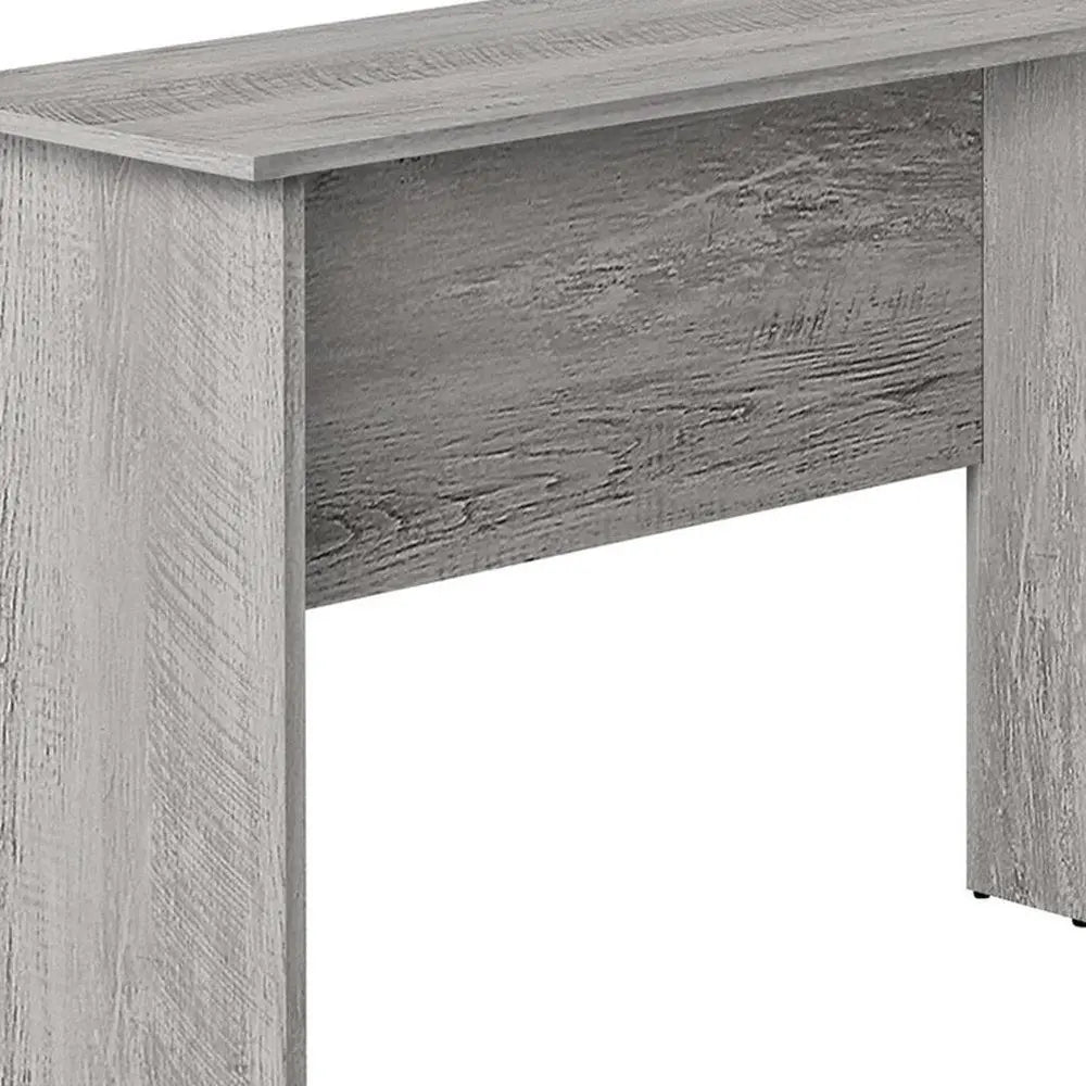 47" Gray Wood Corner Computer Desk - NOBLE HOME INTERIORS