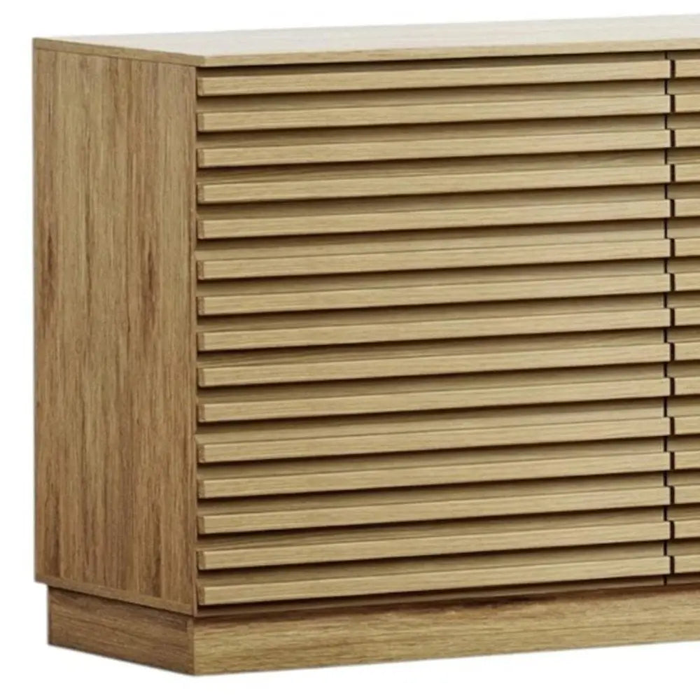 47" Oak Solid Wood Console Accent Cabinet With Six Drawers - NOVA HOME FURNITURE