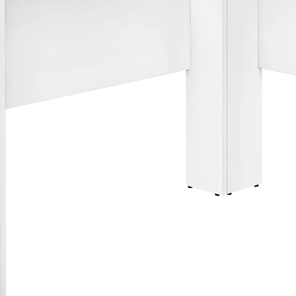 47" White Wood Corner Computer Desk - NOBLE HOME INTERIORS