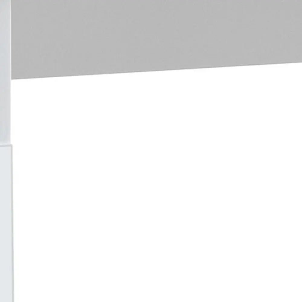 47" White Wood Writing Desk With Two Drawers - NOBLE HOME INTERIORS