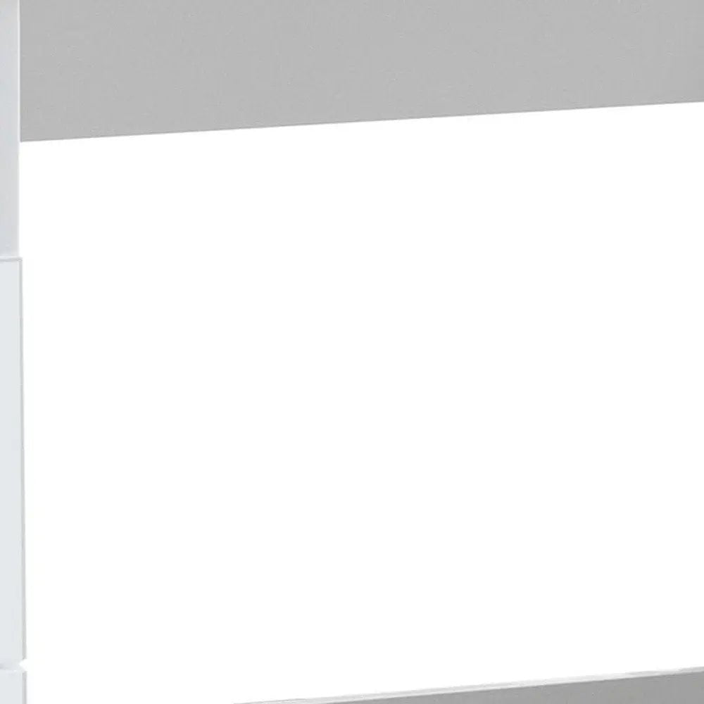 47" White Wood Writing Desk With Two Drawers - NOBLE HOME INTERIORS