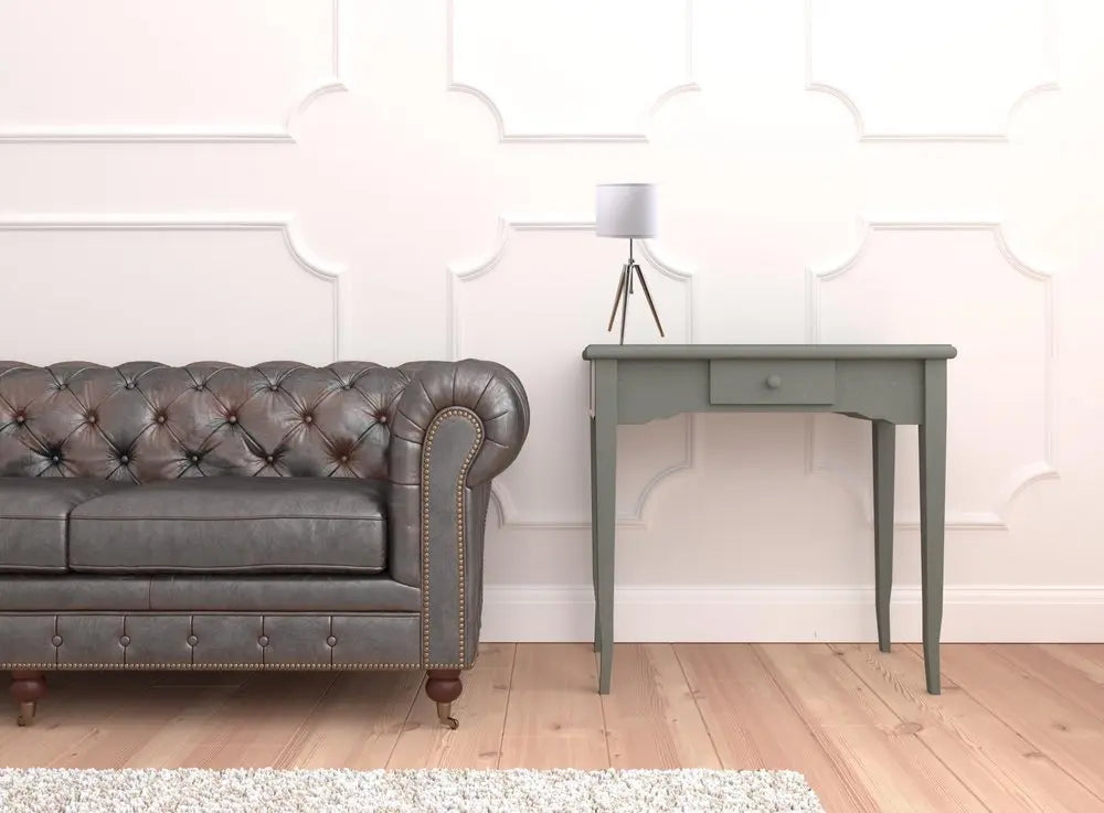 34" Silver Metal Adjustable Tripod Table Lamp With White Round Shade HomeRoots