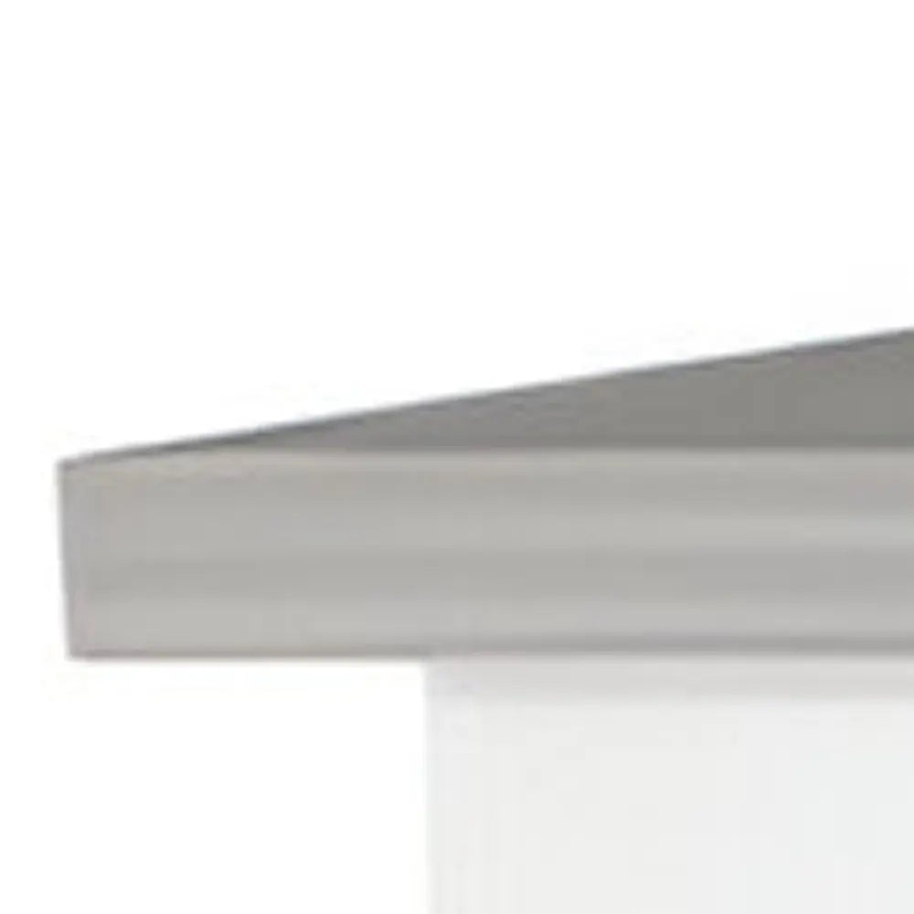 White and Gray 41" Kitchen Island With Storage HomeRoots